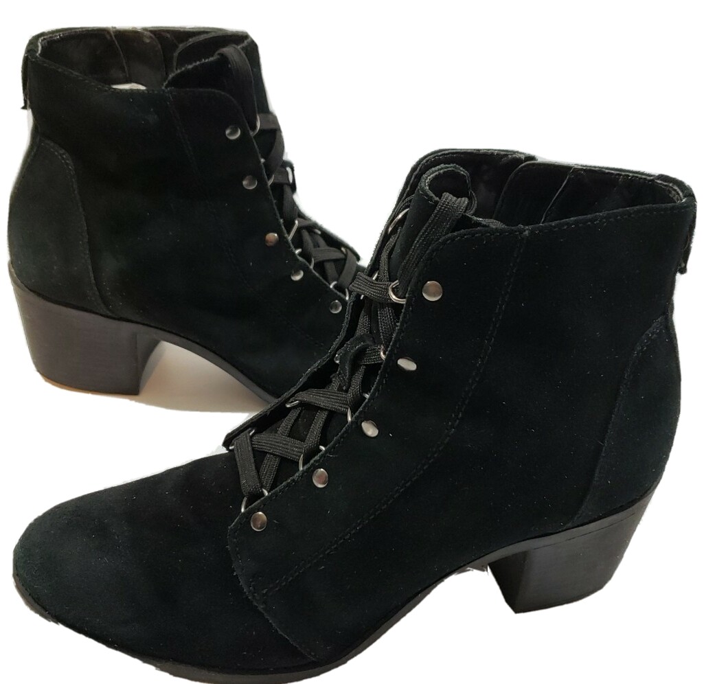 anne klein lace up boots